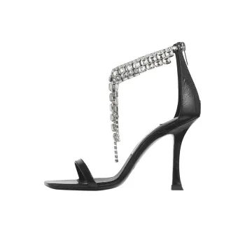 Jimmy Choo Verity One Strap Sandals 10cm Women's Black
