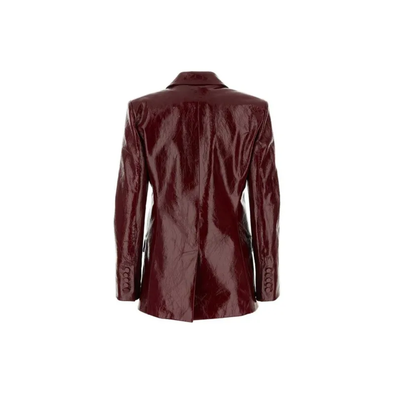 GUCCI SS24 Leather Jacket Women's Red-1