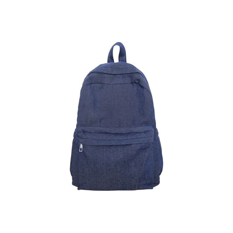 LUVISTRUE Denim Backpack Medium Size Unisex Black/Light Blue/Khaki/Dark Blue-10