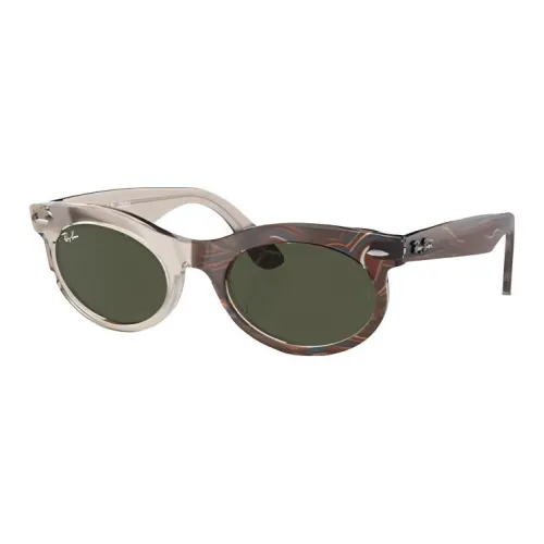 RayBan Plate Frame Oval Sunglasses Unisex