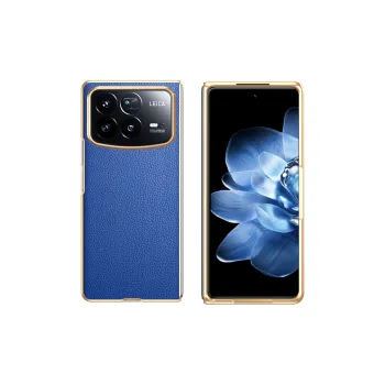 ZHUOJI Vegan Leather Material Foldable Display Leather Litchi Grain Phone Case Compatible With Xiaomi MixFold 3