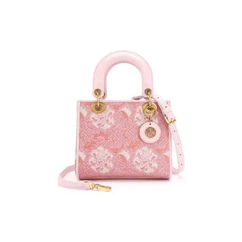 Pivsnu Song Brocade Silk Lady Dior Bag Handbag Women's Pink