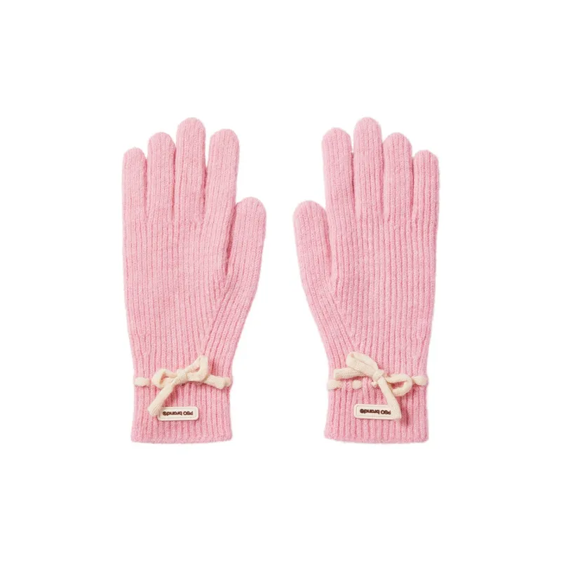 PSO Brand Acrylic Knit Gloves Women's-1