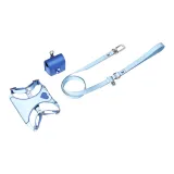 [Sky Blue]Tank Top Chest Strap+Lead+POPO Bag