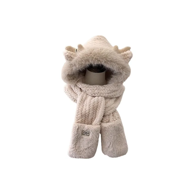 Yi Bu Kang Faux Rabbit Fur Berets Unisex-2