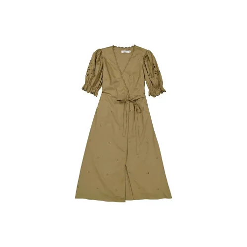COACH Short-Sleeved Dresses Women's Olive