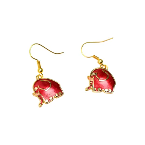 HONGQIAO Alloy Enamel Earrings Women's