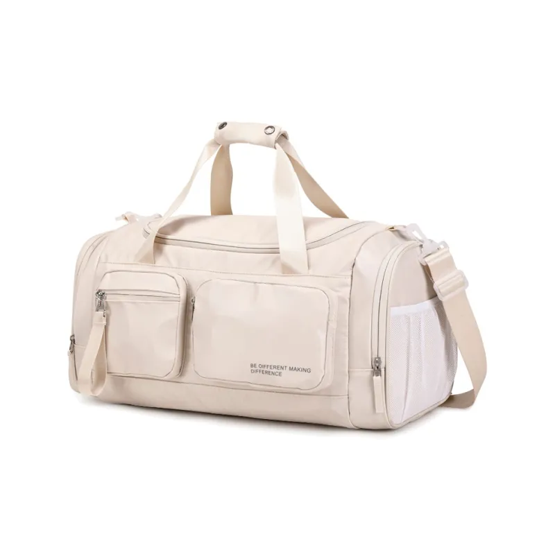 ZUOFEIFAN Nylon Travel Bag Unisex Beige Black/Mint Green . Jasper-20