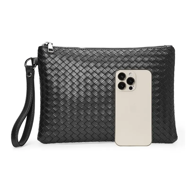 ROSEROOEN PU Clutch Regular Unisex Black-2