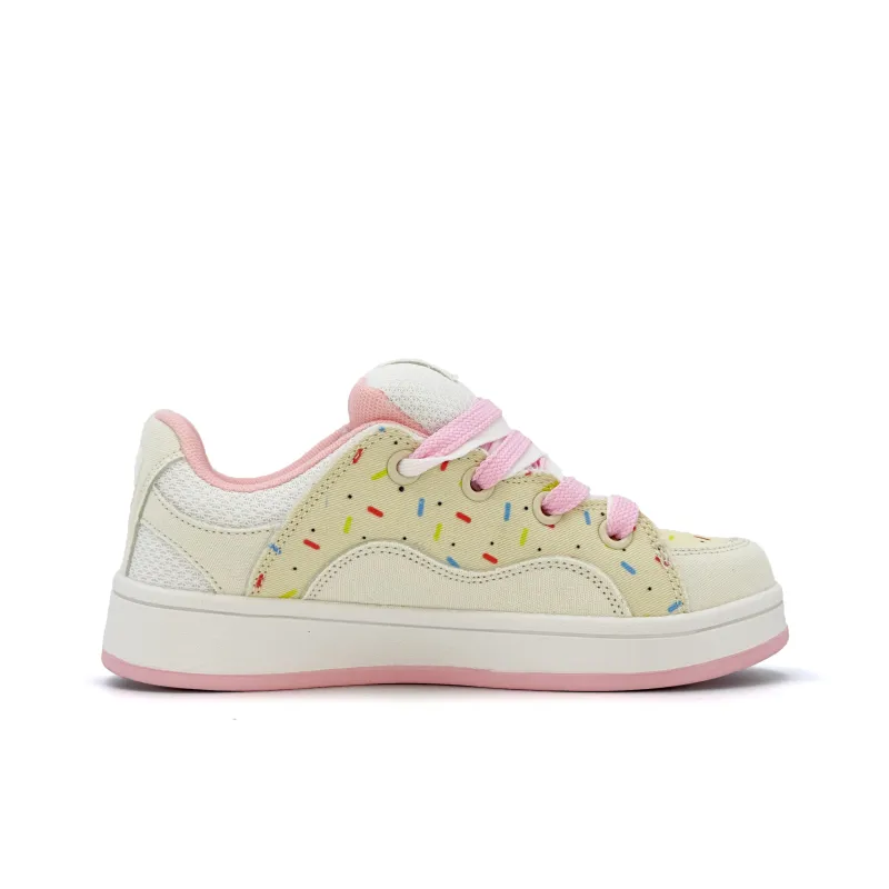 XIANGSU Niche Trendy Fashion Anti Slip Wear Resistant Low Top Skateboard Shoes Women's-17