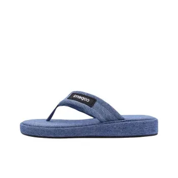 COPERNI Logo Patch Denim Thong Sandals Women's