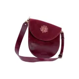 Burgundy-Leather Long Strap