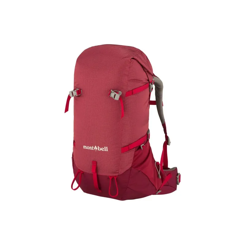 MONTBELL Nylon Outdoor Mountaineering Bag Backpack Regular Women's Burgundy-1