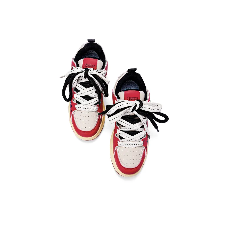 Crayon Shinchan Lightweight Breathable Height Increasing Low Top Skateboard Shoes Unisex-17