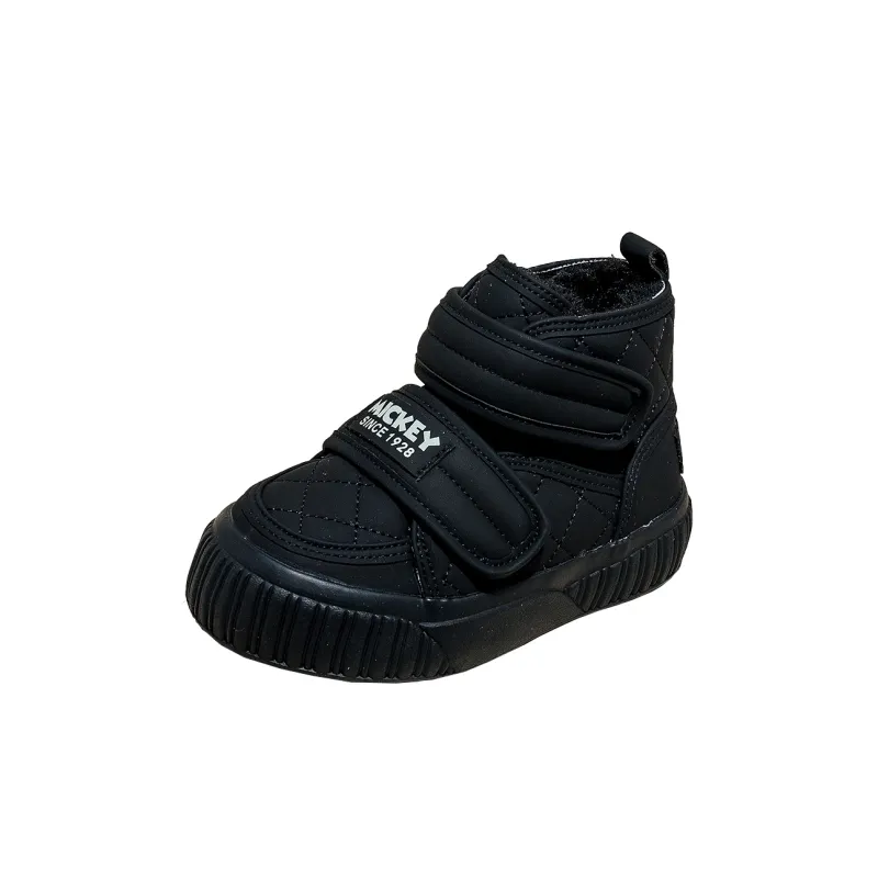 Disney Mickey Series Slip-Resistant Warm High-Top Kids' Skateboarding Shoes Kids'-0