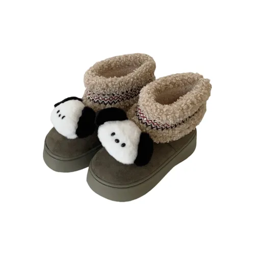 Thin Strips Cotton Slippers Women's, Army Green
