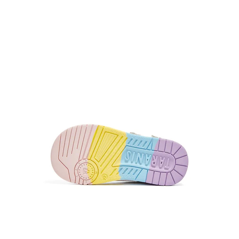 TARANIS Anti Slip And Wear Resistant Breathable Kids' Skateboarding Shoes White Pink Children Aged 3 7 Years Old-4