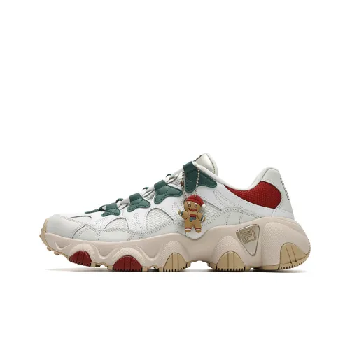 FILA Jagger Anti-Slip Wear-Resistant Low-Top Casual Shoes Men's White