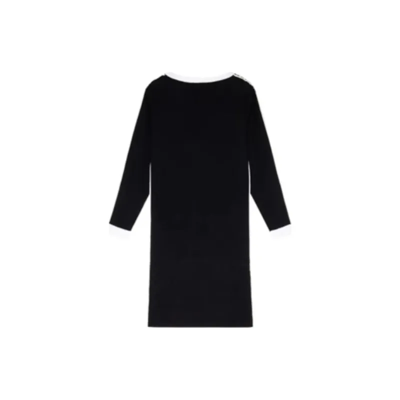 DKNY Long Sleeved Dress Women's Black-1