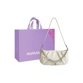 MARKANGARO PU Cloud Bag Regular Women's White/Black