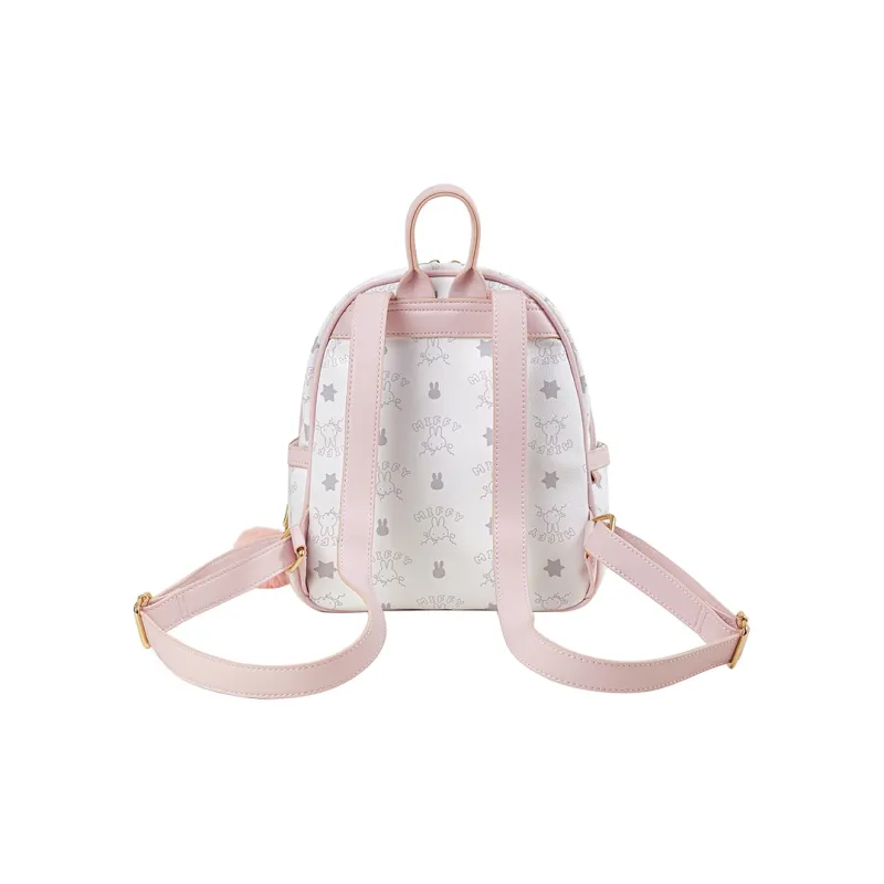 Miffy Synthetic Leather Backpack Regular Women's Khaki/pink-13