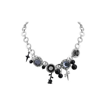KING OF BLING Titanium Steel, Synthetic Gemstone Necklaces Unisex Year Of The Snake Good Luck