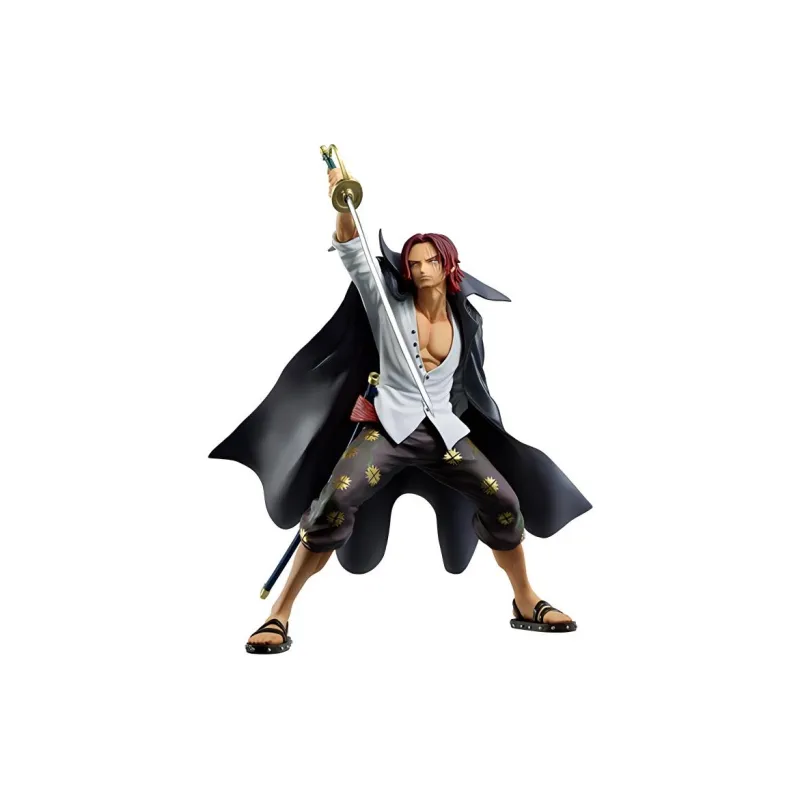 BANDAI Ichibansho One Piece Dynamism Of Ha Shanks Action Figure White & Black-0