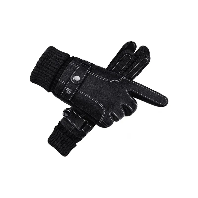 TUCANO Pig Leather Knit Gloves Unisex-0