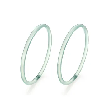 ME LUXE Chalcedony Bangle Elegant Minimalist Style Hanfu Good Luck Women's