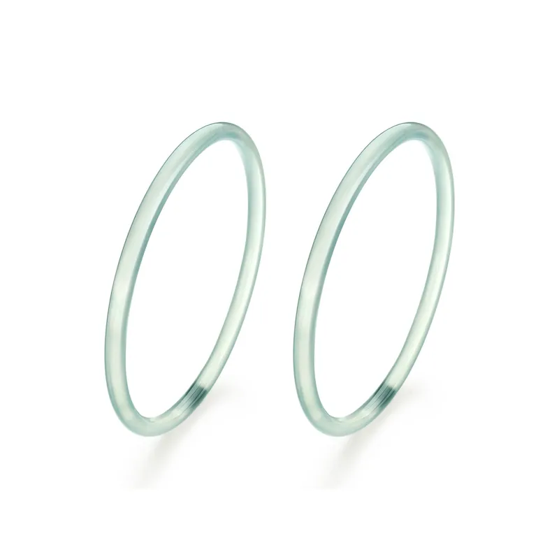 ME LUXE Chalcedony Bangle Elegant Minimalist Style Hanfu Good Luck Women's-7