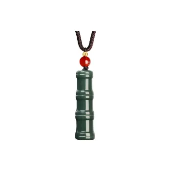 Princess Cui Hetian Jade Necklaces Pale Greenish White Jade Unisex