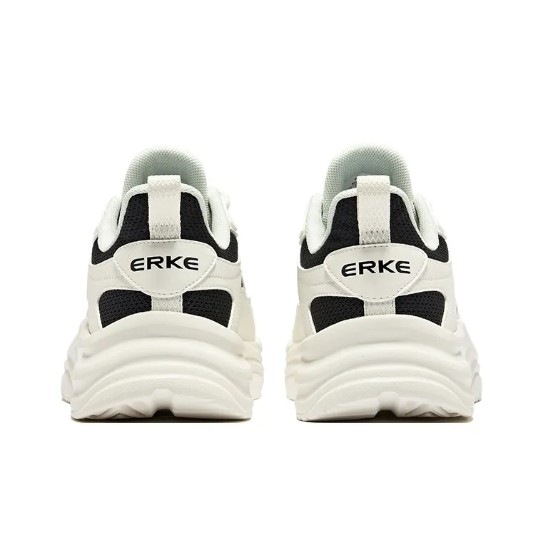 Erke Adventure 2.0 Abrasion Resistant Slip Resistant Low Top Casual Shoes Men's Jet Black Microcrystal White-4