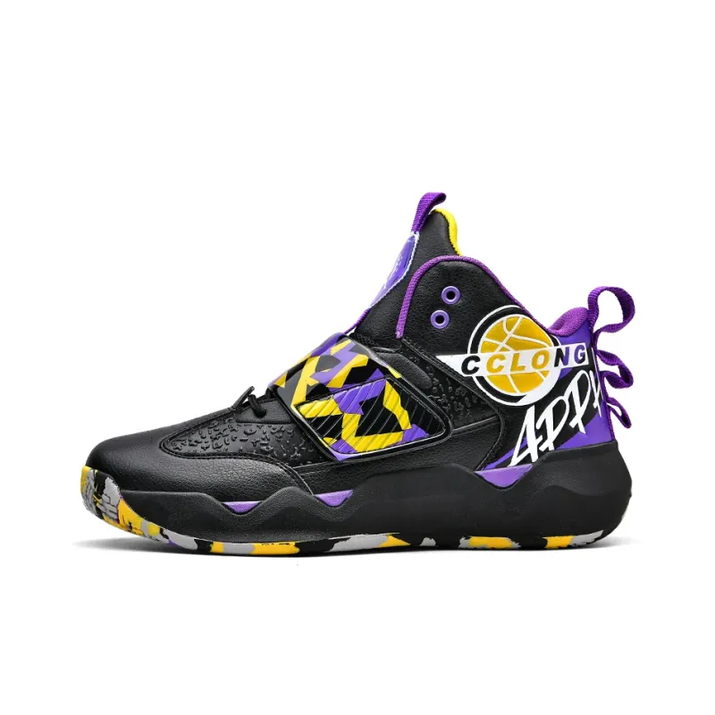 FIRS Kids Cushioning, Abrasion Resistant, And Resilient Properties Children's Basketball Shoes Teenagers-12