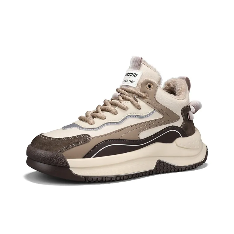 Team Bees Warm Anti-Slip And Wear-Resistant Low-Top Chunky Sneakers Men's Box Included-3
