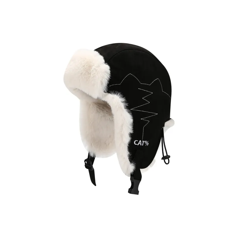 BAIJUAN Suede+Polyester Trapper Hats Unisex-3