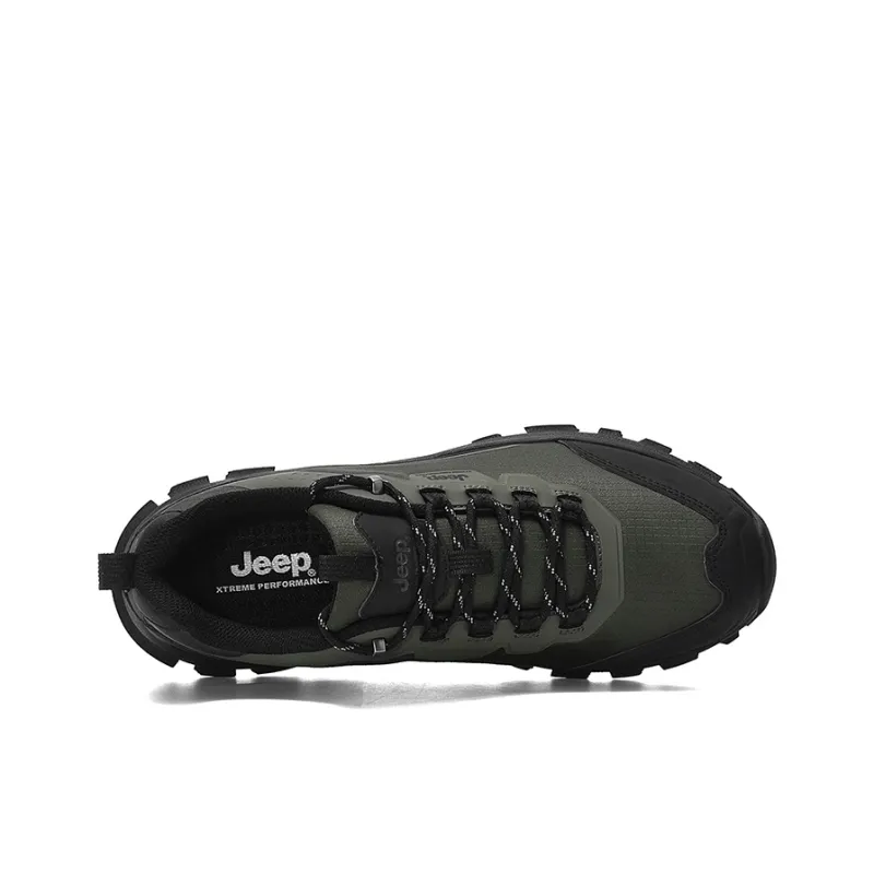Jeep Low Top Trekking Shoes Men's Army Green-3