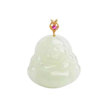 Oriental Jade Pendants Pale Greenish White Jade Women's