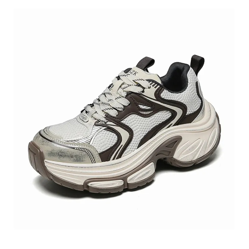 WOOS BOBO Abrasion Resistant Coverage Height Increase Low Top Chunky Sneakers Women's-1