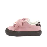 Leather Pink Fleece-Lined