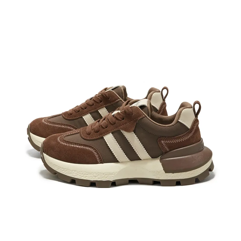 La Chapelle Wear-Resistant Height Increasing Low-Top Chunky Sneakers Women's-16