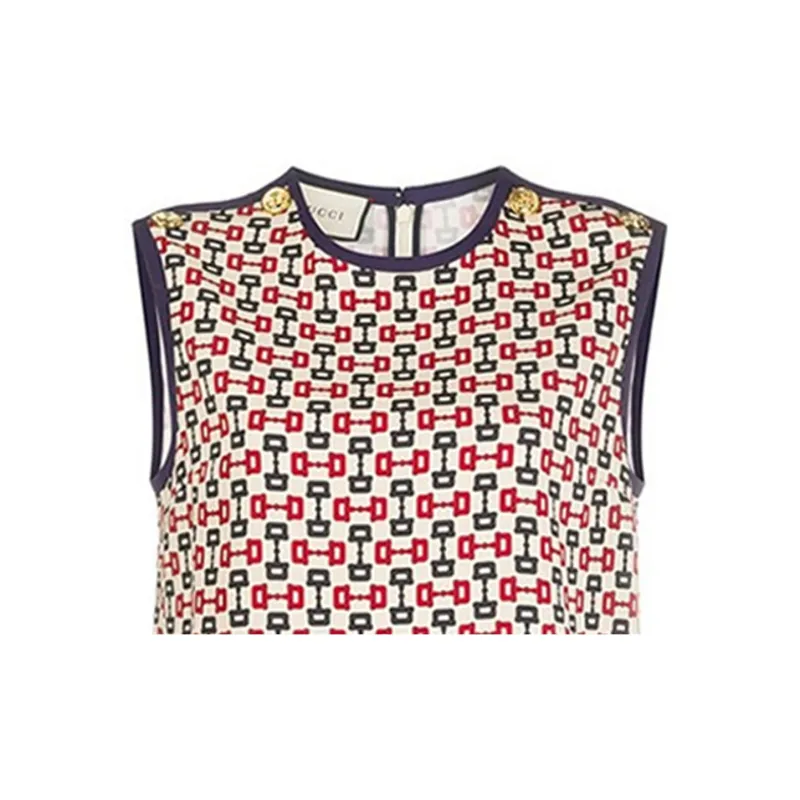 GUCCI Sleeveless Dresses Women's Multicolor-4
