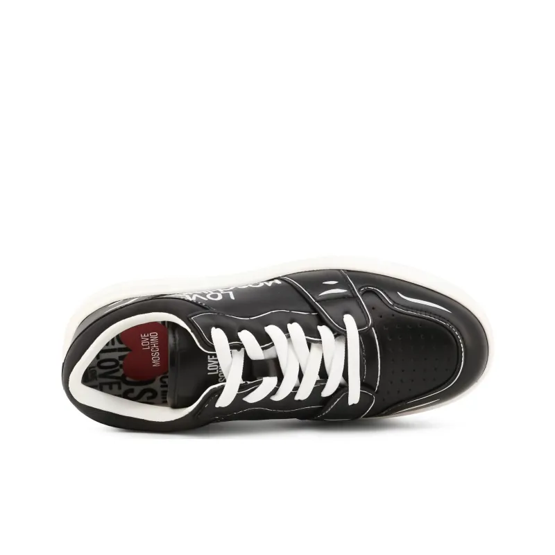 LOVE MOSCHINO Low Top Skateboard Shoes Women's Black-2
