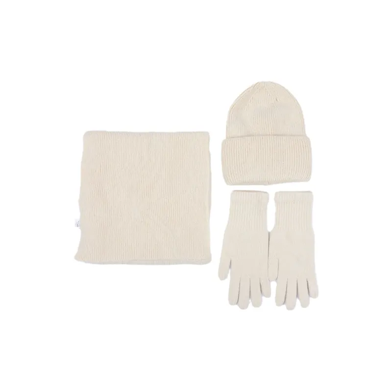 LE TISSERAND Glove Hats & Caps Scarf Three Piece Set Unisex-3
