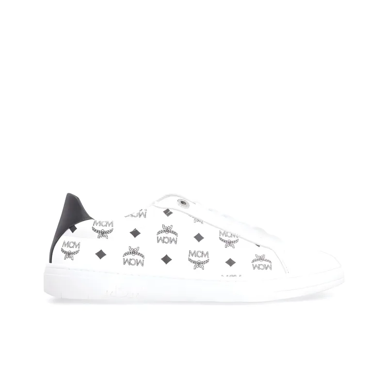 MCM Terrain Stylish Skateboarding Shoes Women's White Black-1