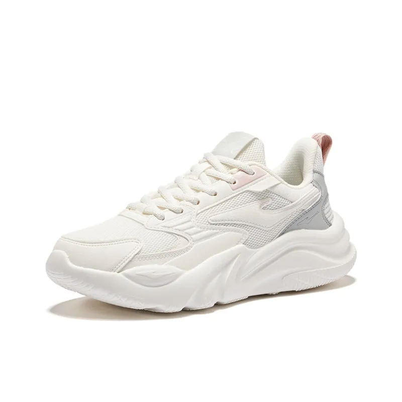 Erke Unrestrained Slip Resistant Low Top Casual Shoes Women's Microcrystal White Dew Gray-2