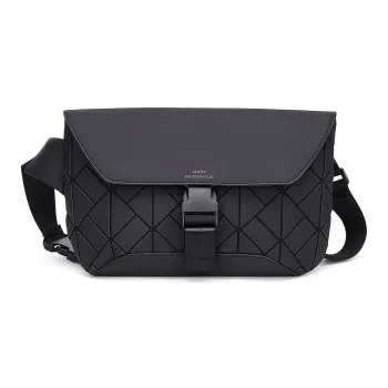 FAIRWHALE Synthetic Leather Envelope Bag, Crossbody Bag, Shoulder Bag Regular Men's Black