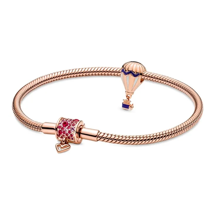 Pandora Copper Silver Alloy Bracelets Unisex-59