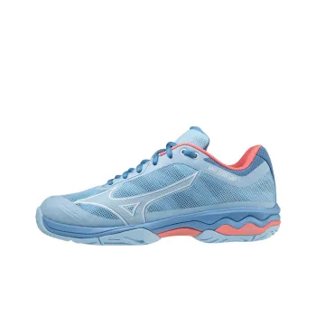 Mizuno Anti Slip Wear Resistant Low Top Tennis Shoes Women's Blue