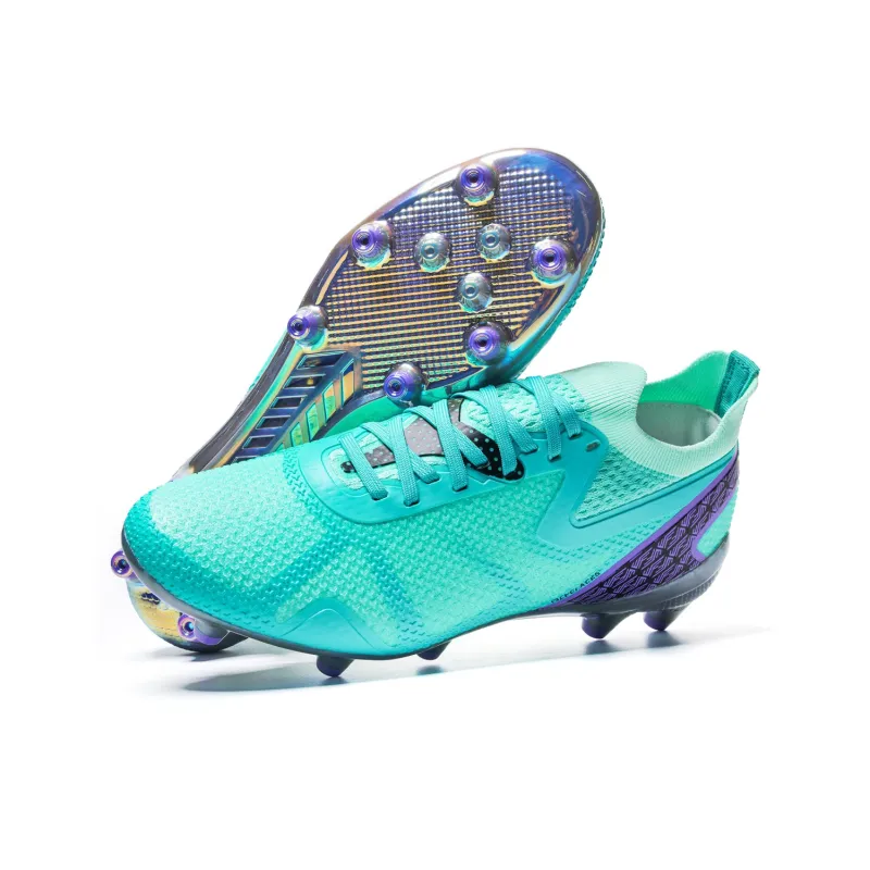 FEELACES MG Rubber Short Studs Artificial Ground Natural Ground Slip Resistant Breathable Rebound Soccer Shoes Unisex-2