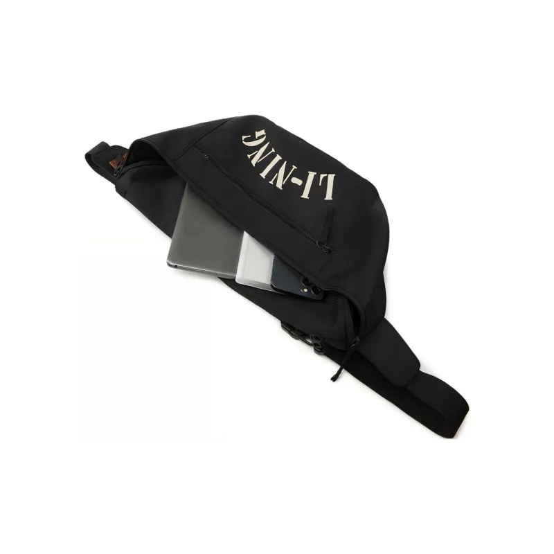 LiNing Polyester Fanny Pack Regular Unisex Basic Black-4